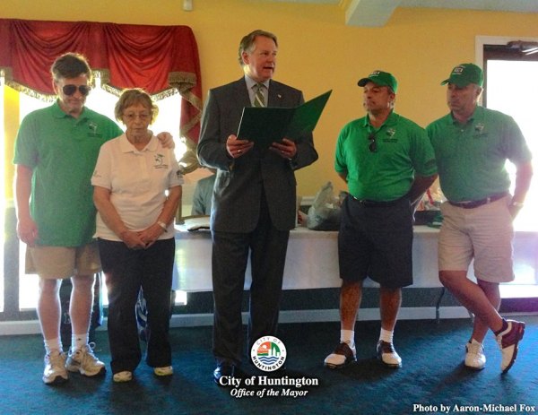 Mayor Declares Marcelo Lajterman Day in Honor of Marshall's Soccer Styled Punter Mayor Steve Williams, with the family of Marcelo Lajterman, reading a Proclamation of the Mayor declaring September 6th to be "Marcelo Lajterman Day"